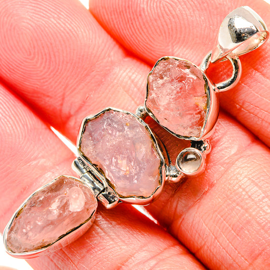Rose Quartz Pendants handcrafted by Ana Silver Co - PD35691