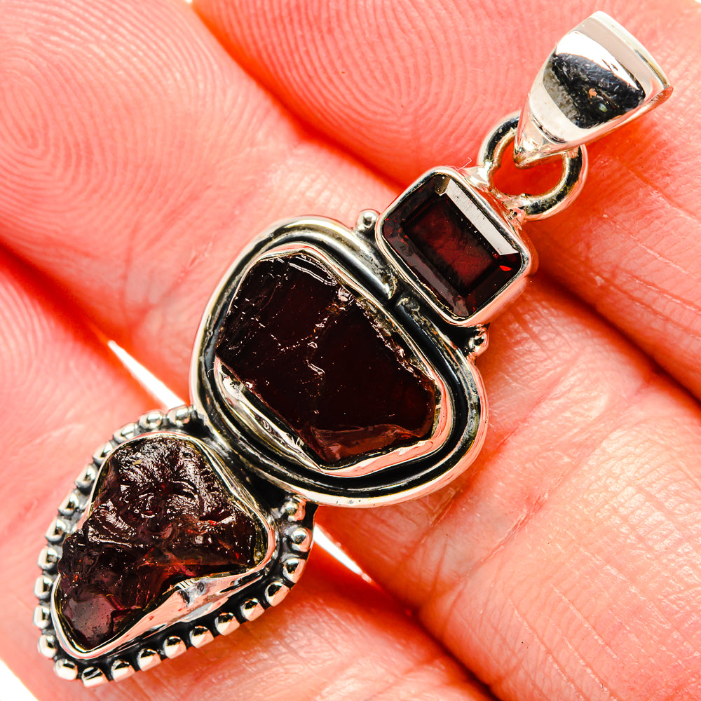 Garnet Pendants handcrafted by Ana Silver Co - PD35698