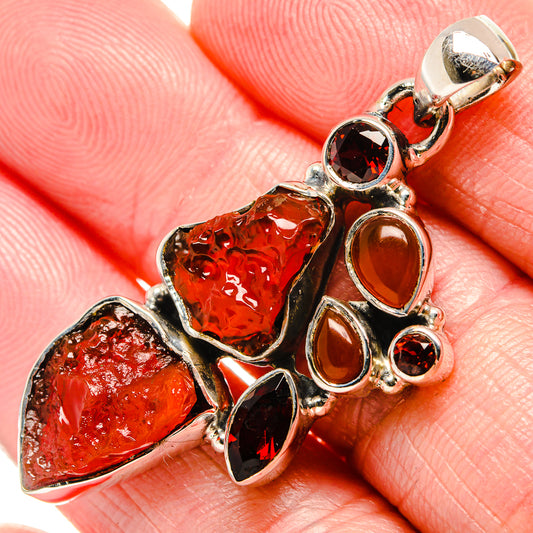 Garnet Pendants handcrafted by Ana Silver Co - PD35701