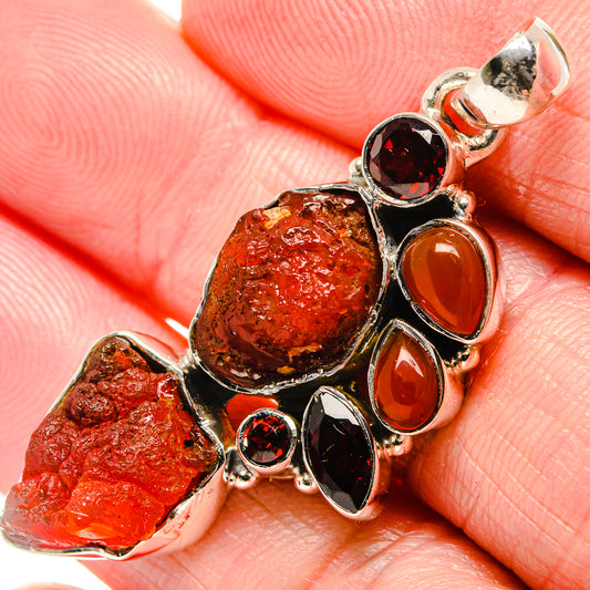Garnet Pendants handcrafted by Ana Silver Co - PD35702