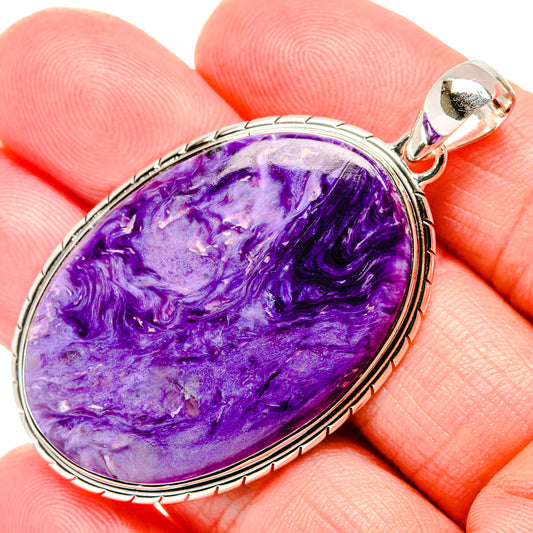Charoite Pendants handcrafted by Ana Silver Co - PD35708