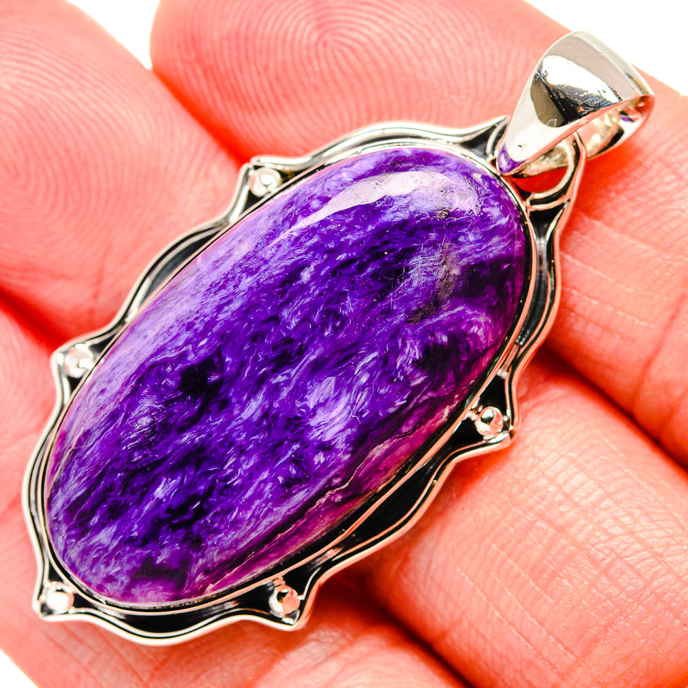 Charoite Pendants handcrafted by Ana Silver Co - PD35709
