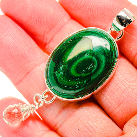 Malachite Pendants handcrafted by Ana Silver Co - PD35718
