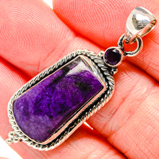 Charoite Pendants handcrafted by Ana Silver Co - PD35734