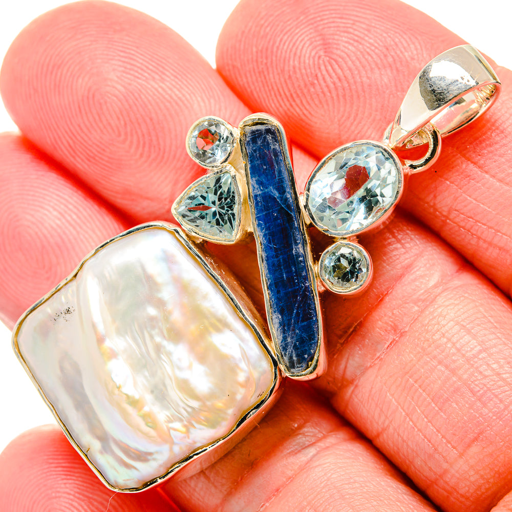 Mother Of Pearl Pendants handcrafted by Ana Silver Co - PD35749