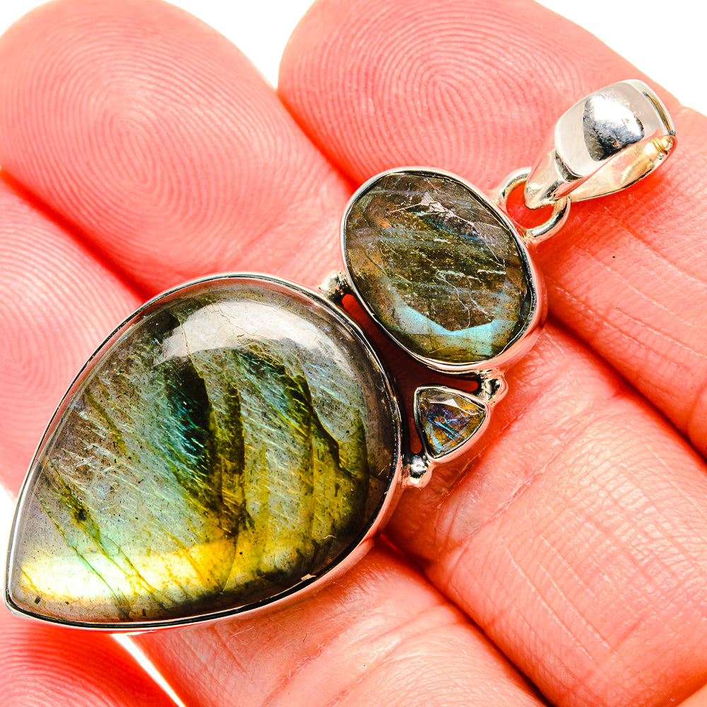 Labradorite Pendants handcrafted by Ana Silver Co - PD35756