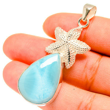 Larimar Pendants handcrafted by Ana Silver Co - PD3576