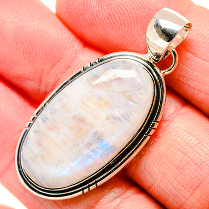 Rainbow Moonstone Pendants handcrafted by Ana Silver Co - PD35763