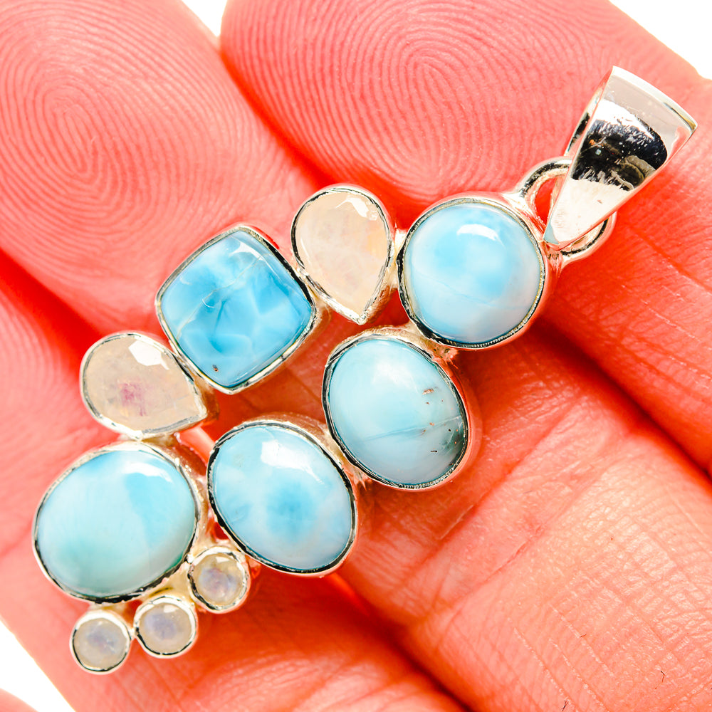 Larimar Pendants handcrafted by Ana Silver Co - PD35764