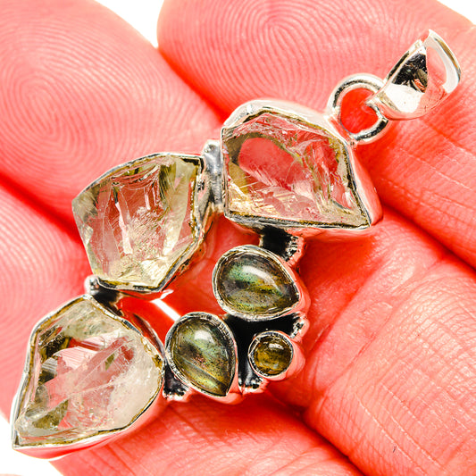 Green Amethyst Pendants handcrafted by Ana Silver Co - PD35767