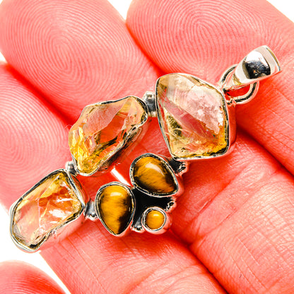 Citrine Pendants handcrafted by Ana Silver Co - PD35768