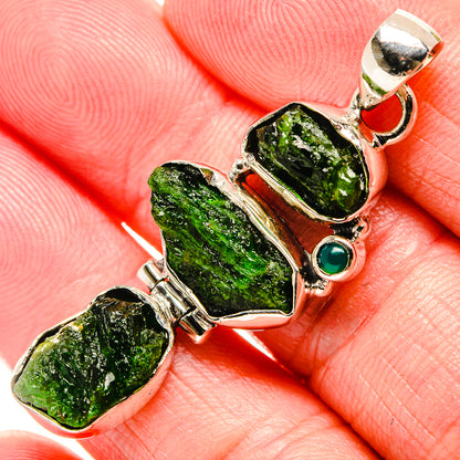 Chrome Diopside Pendants handcrafted by Ana Silver Co - PD35774