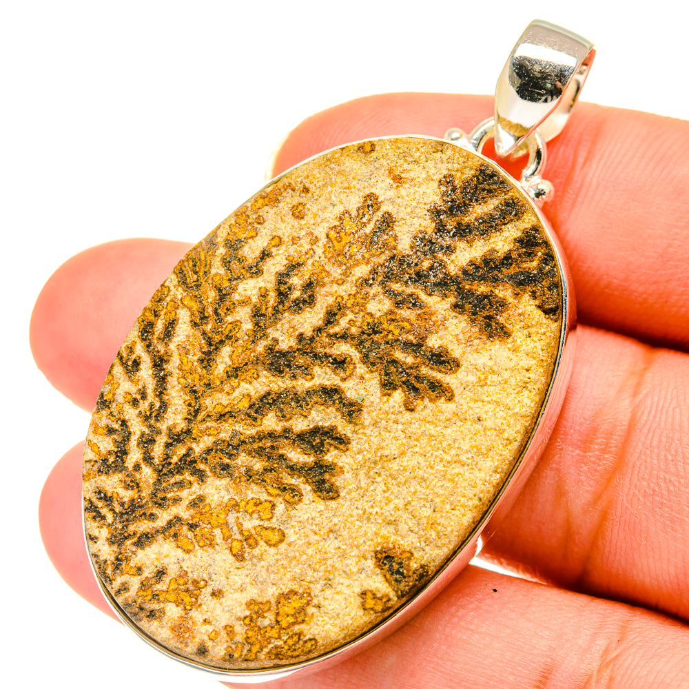 Germany Psilomelane Dendrite Pendants handcrafted by Ana Silver Co - PD3578