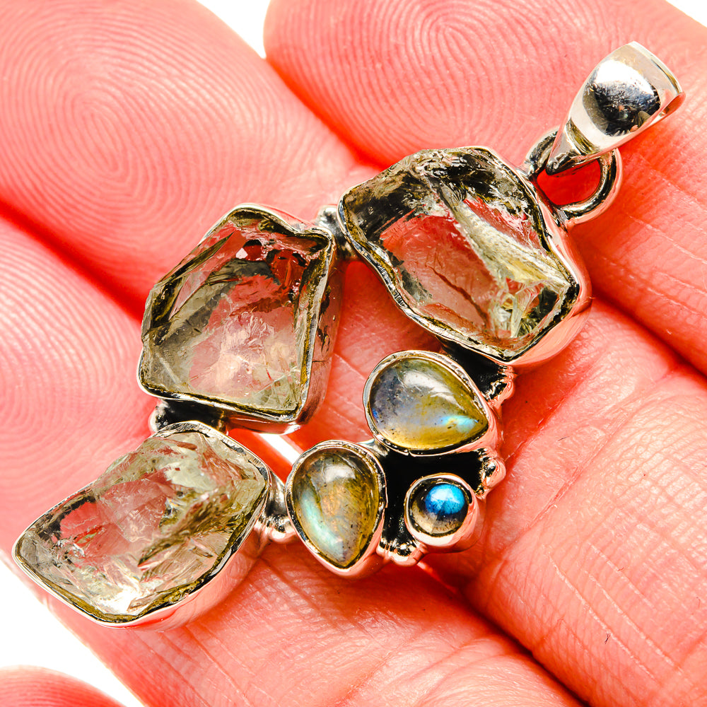 Green Amethyst Pendants handcrafted by Ana Silver Co - PD35783