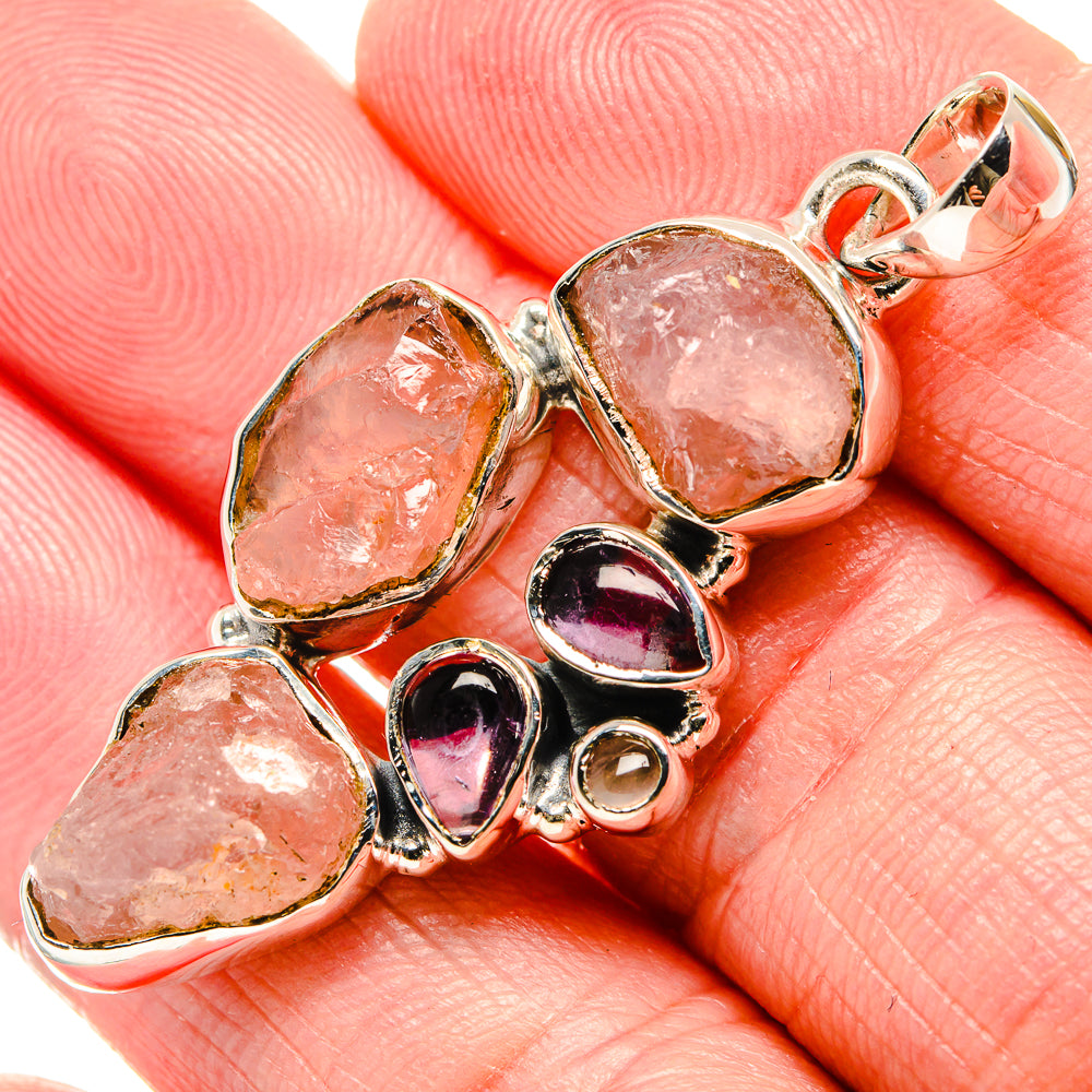 Rose Quartz Pendants handcrafted by Ana Silver Co - PD35786