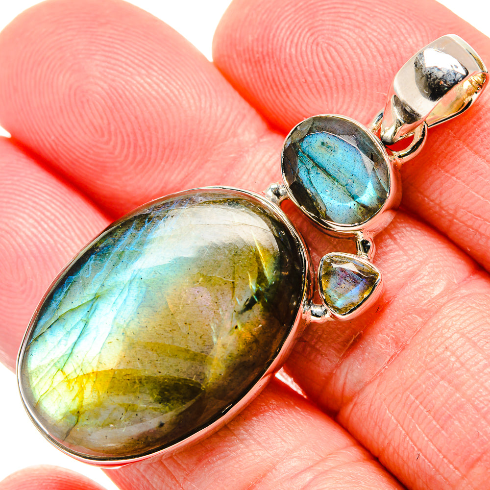 Labradorite Pendants handcrafted by Ana Silver Co - PD35788