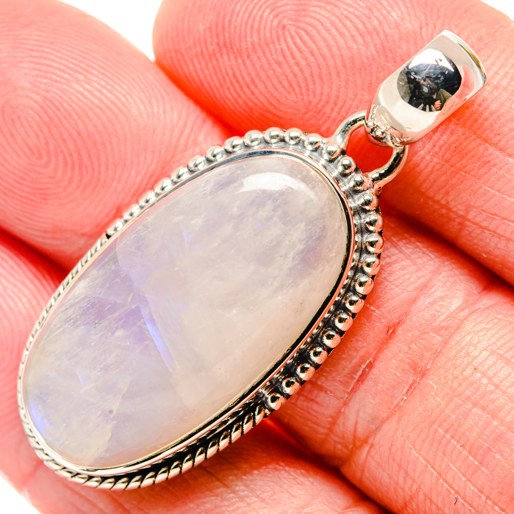 Rainbow Moonstone Pendants handcrafted by Ana Silver Co - PD35789