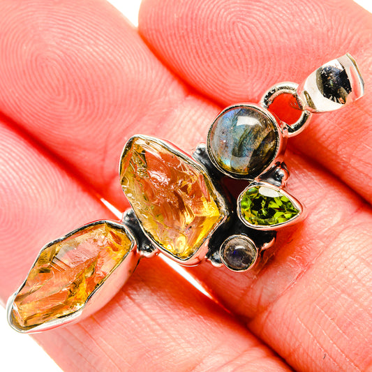 Citrine Pendants handcrafted by Ana Silver Co - PD35793