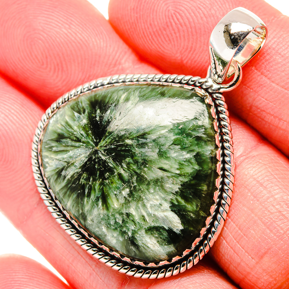 Seraphinite Pendants handcrafted by Ana Silver Co - PD35808
