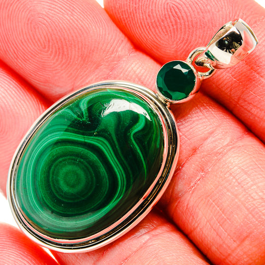 Malachite Pendants handcrafted by Ana Silver Co - PD35810