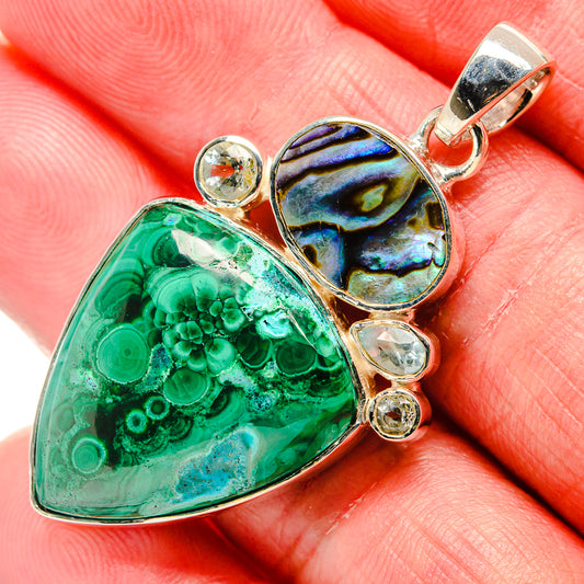 Malachite Pendants handcrafted by Ana Silver Co - PD35811