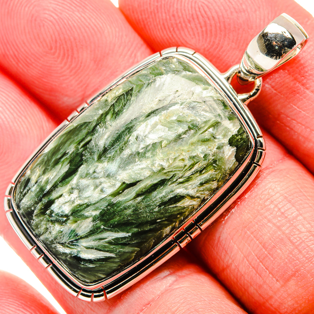 Seraphinite Pendants handcrafted by Ana Silver Co - PD35814