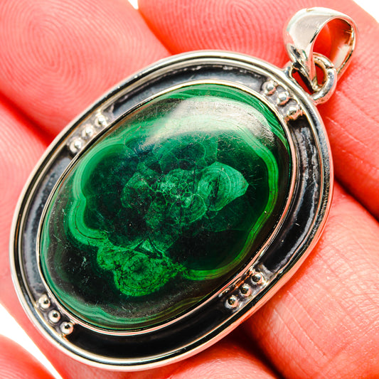 Malachite Pendants handcrafted by Ana Silver Co - PD35816