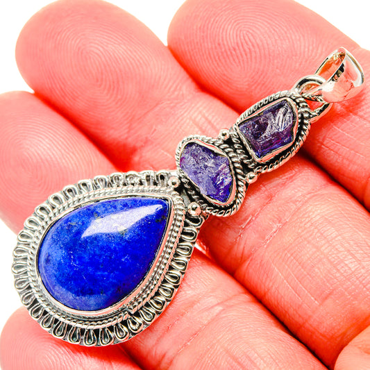Lapis Lazuli Pendants handcrafted by Ana Silver Co - PD35819