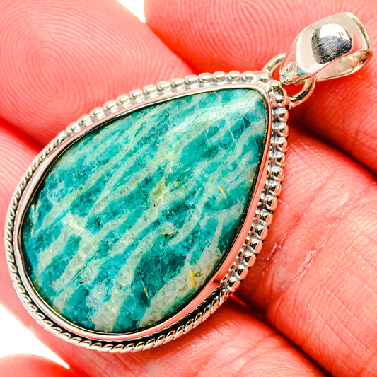Amazonite Pendants handcrafted by Ana Silver Co - PD35829