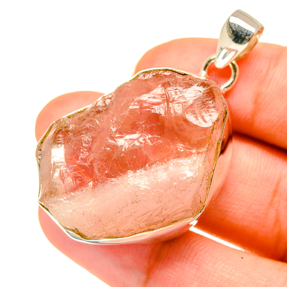 Rose Quartz Pendants handcrafted by Ana Silver Co - PD3583