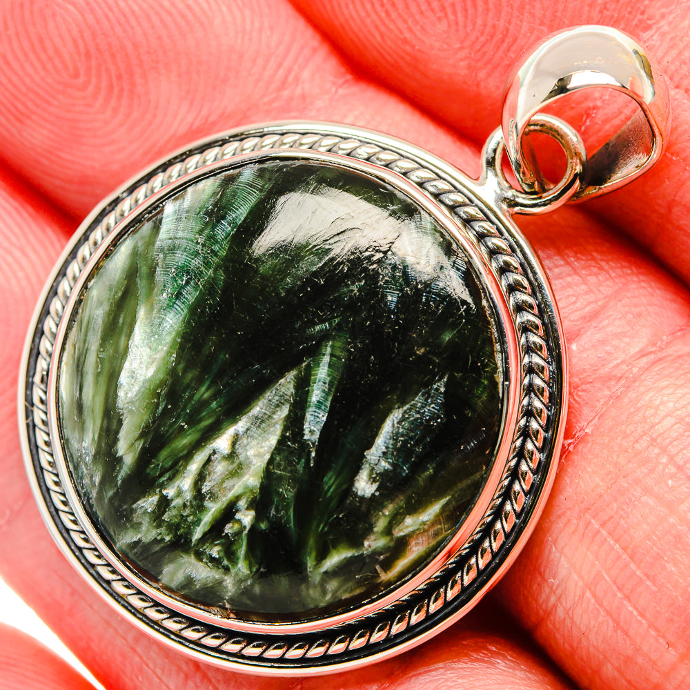 Seraphinite Pendants handcrafted by Ana Silver Co - PD35831