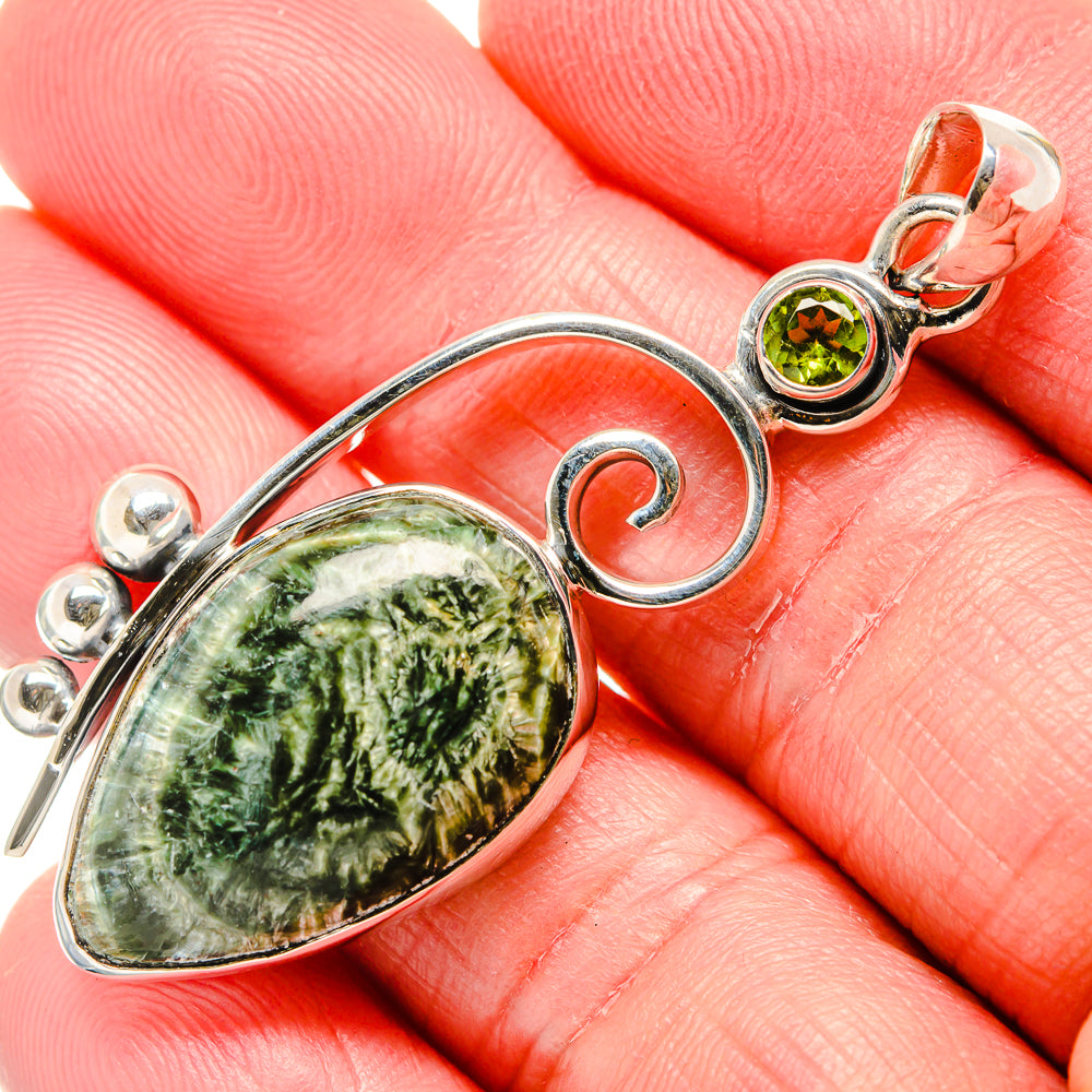 Seraphinite Pendants handcrafted by Ana Silver Co - PD35839
