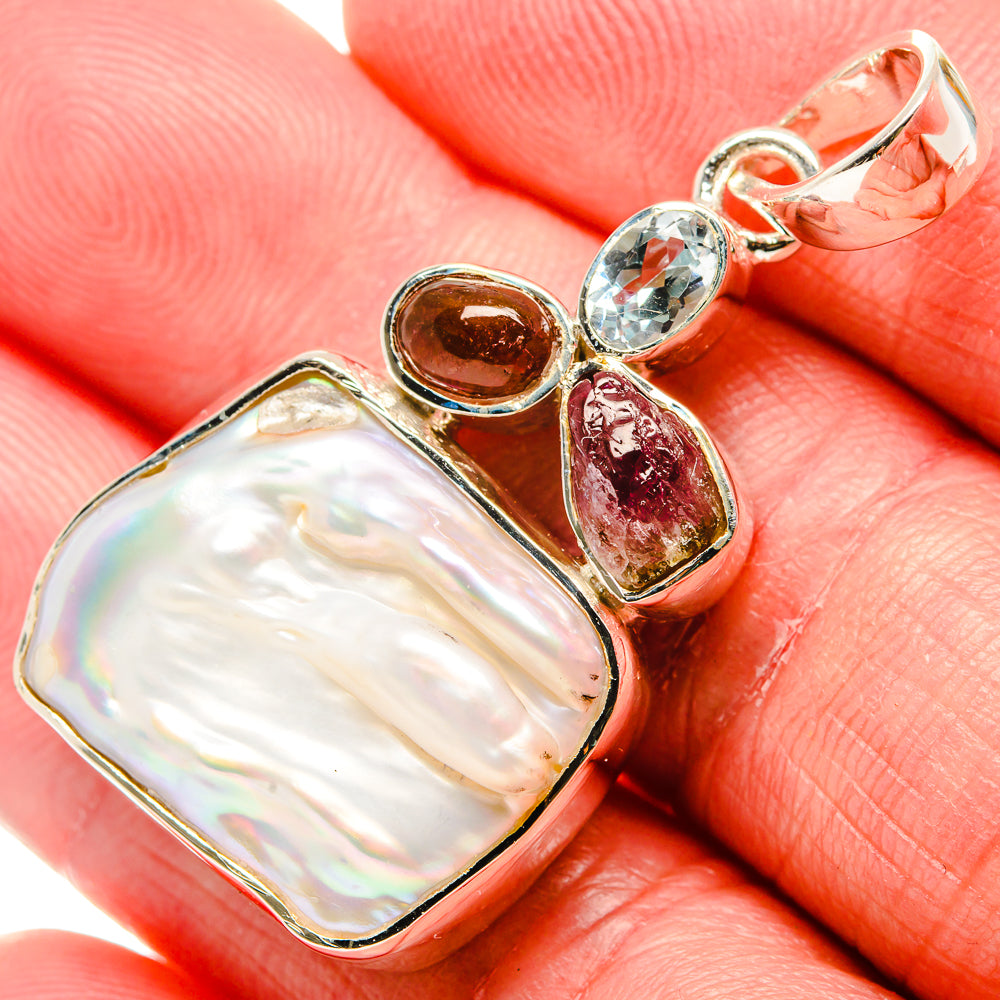 Mother Of Pearl Pendants handcrafted by Ana Silver Co - PD35842