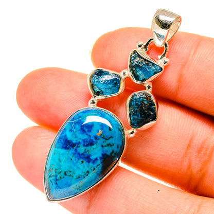Shattuckite Pendants handcrafted by Ana Silver Co - PD3585