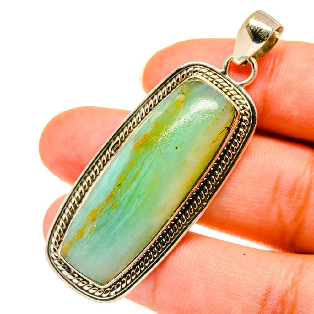 Peruvian Opal Pendants handcrafted by Ana Silver Co - PD3586