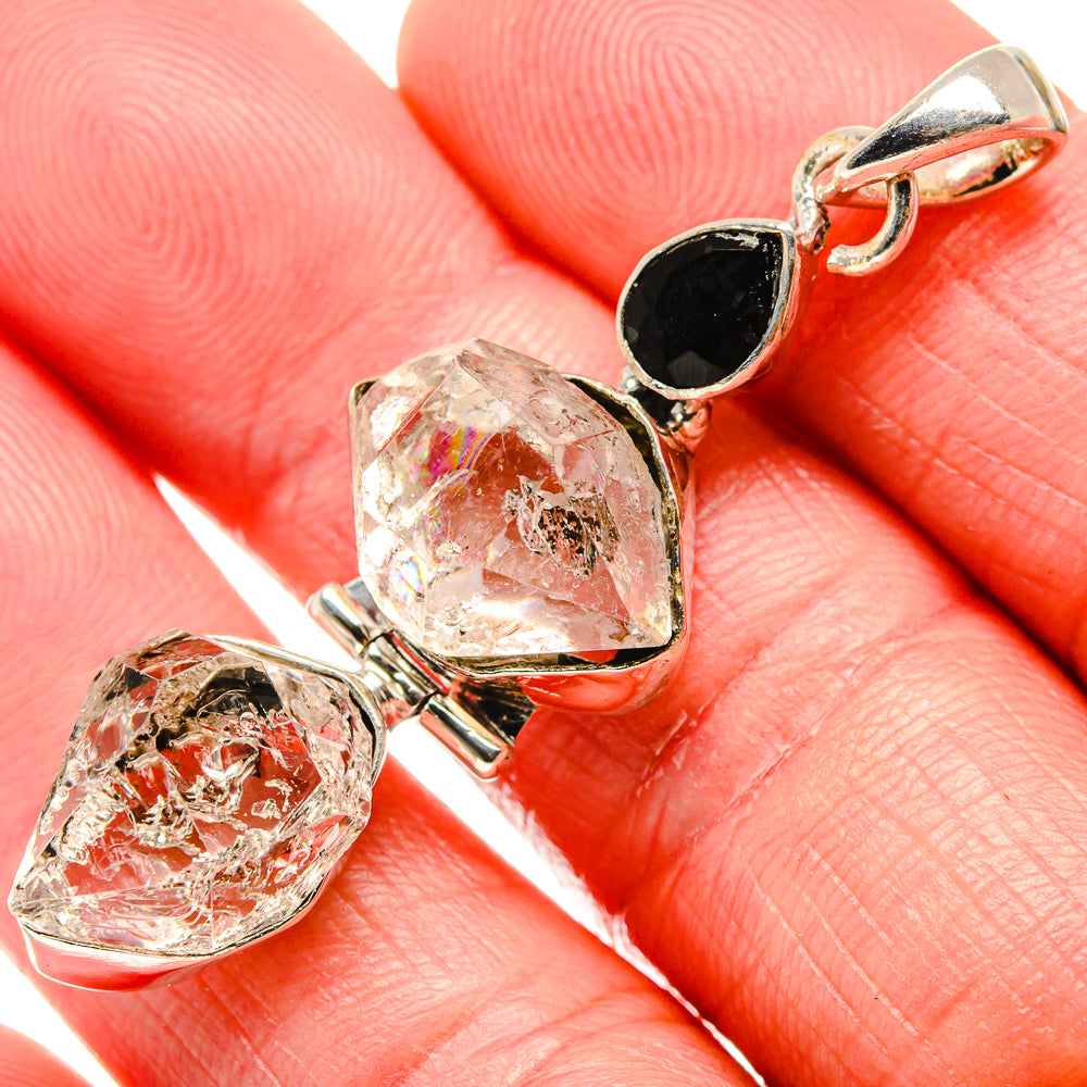 Herkimer Diamond Pendants handcrafted by Ana Silver Co - PD35887