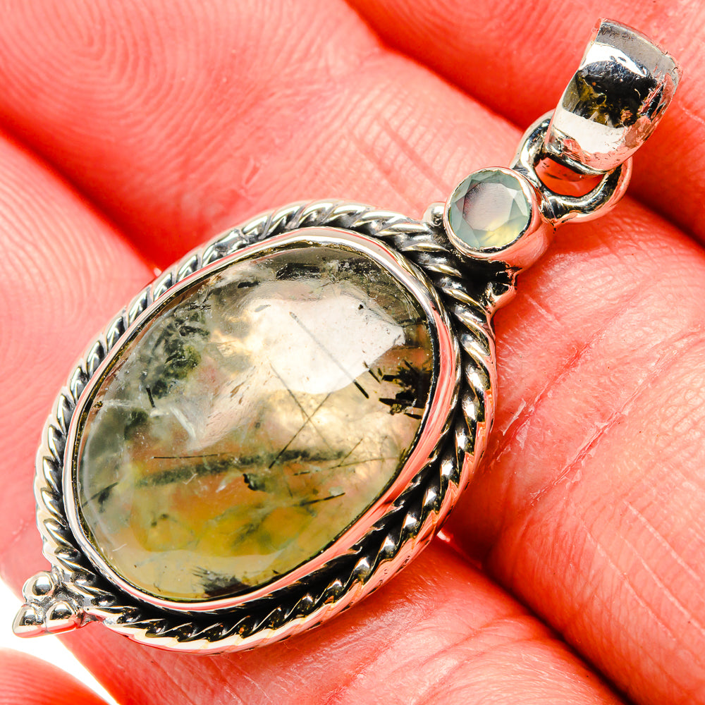 Prehnite Pendants handcrafted by Ana Silver Co - PD35891
