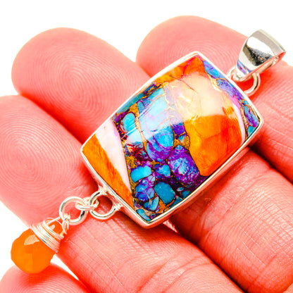 Spiny Oyster Turquoise Pendants handcrafted by Ana Silver Co - PD35897