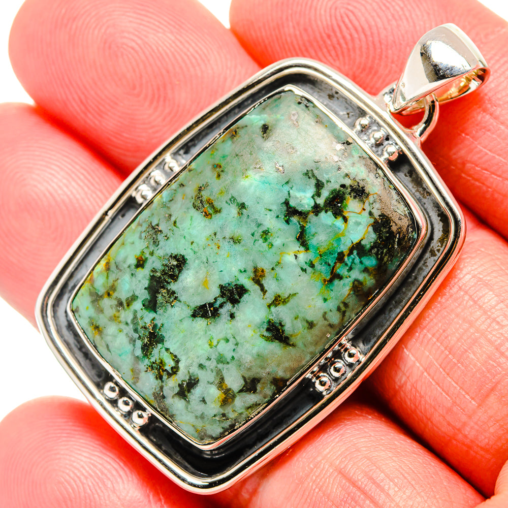 Tibetan Turquoise Pendants handcrafted by Ana Silver Co - PD35903