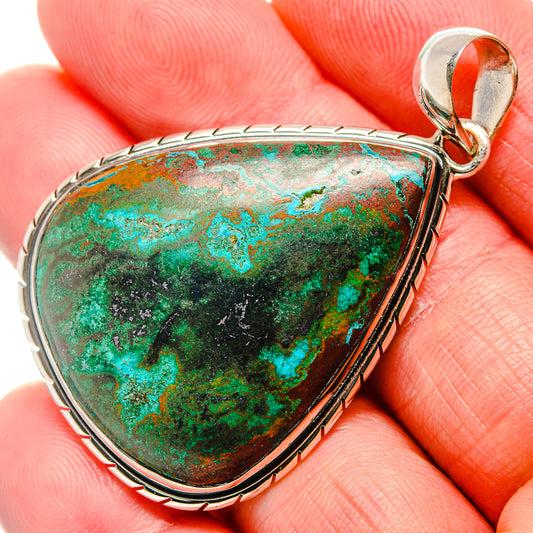 Chrysocolla Pendants handcrafted by Ana Silver Co - PD35941