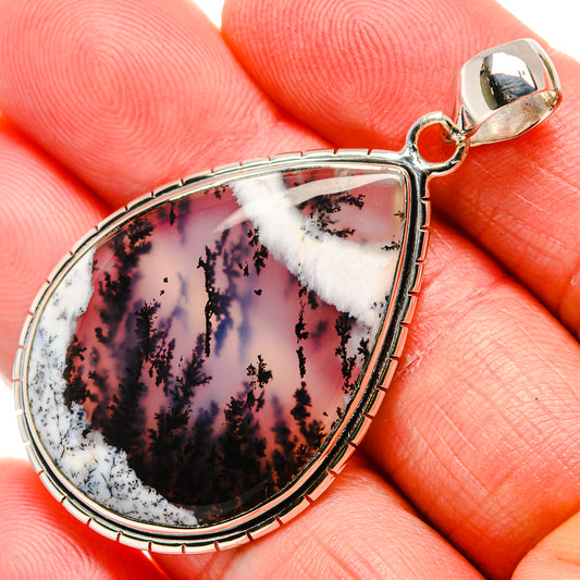 Dendritic Opal Pendants handcrafted by Ana Silver Co - PD35946