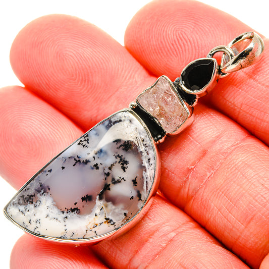 Dendritic Opal Pendants handcrafted by Ana Silver Co - PD35947