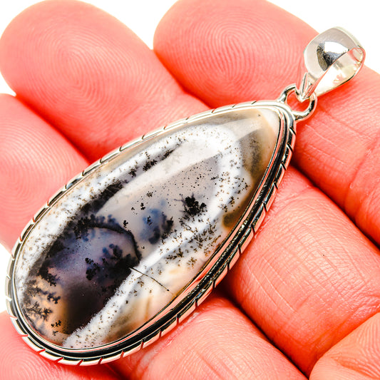 Dendritic Opal Pendants handcrafted by Ana Silver Co - PD35948