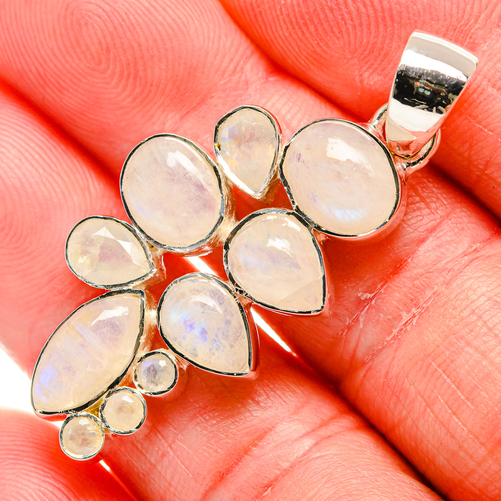 Rainbow Moonstone Pendants handcrafted by Ana Silver Co - PD35949