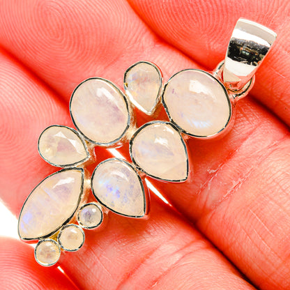 Rainbow Moonstone Pendants handcrafted by Ana Silver Co - PD35949