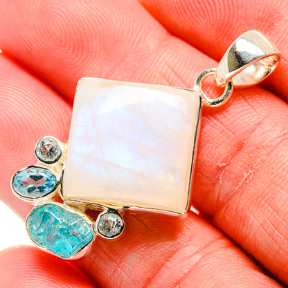 Rainbow Moonstone Pendants handcrafted by Ana Silver Co - PD35952
