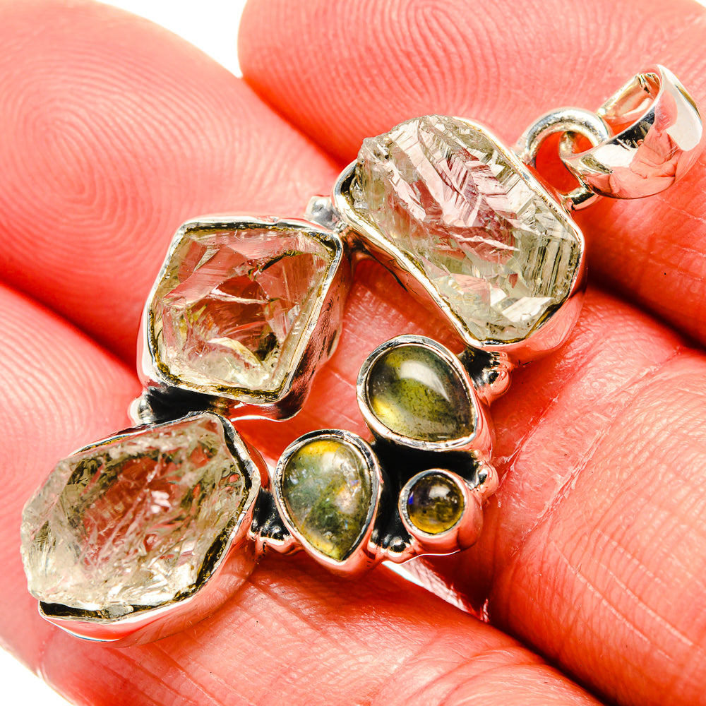 Aquamarine Pendants handcrafted by Ana Silver Co - PD35953