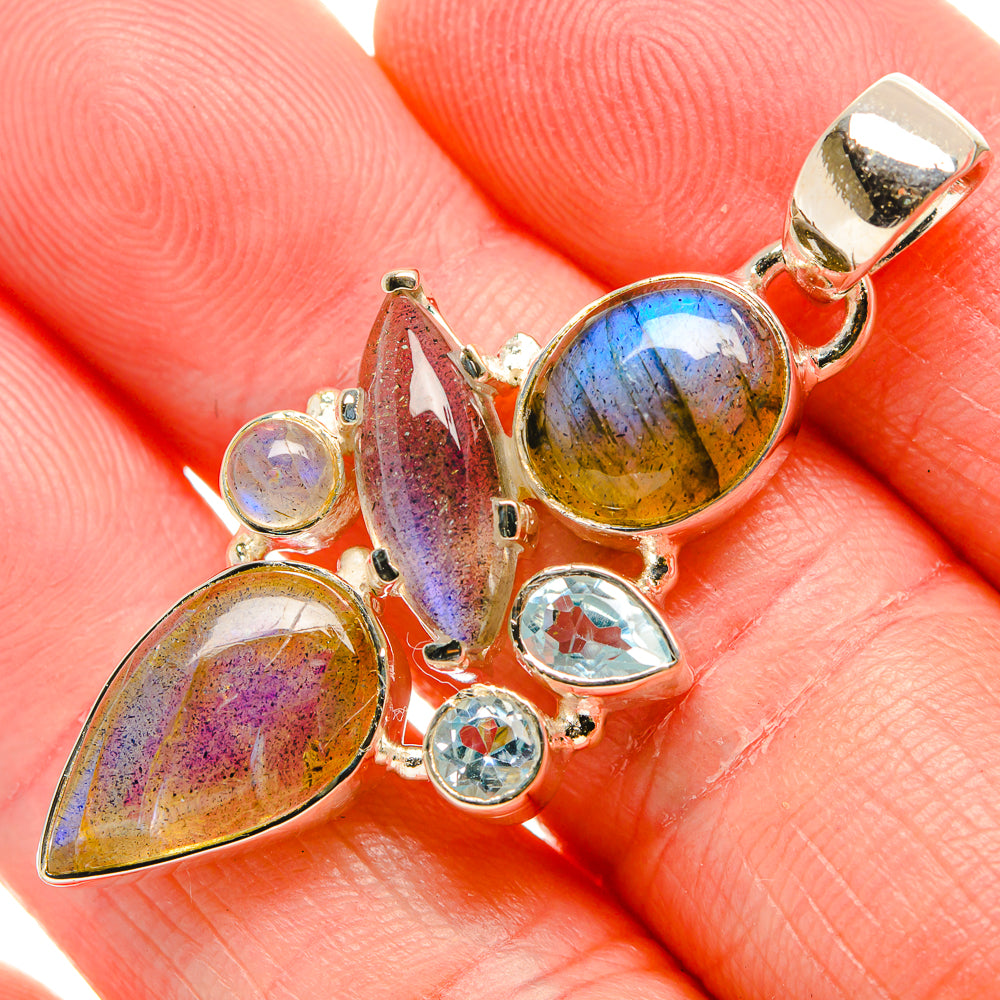 Labradorite Pendants handcrafted by Ana Silver Co - PD35956
