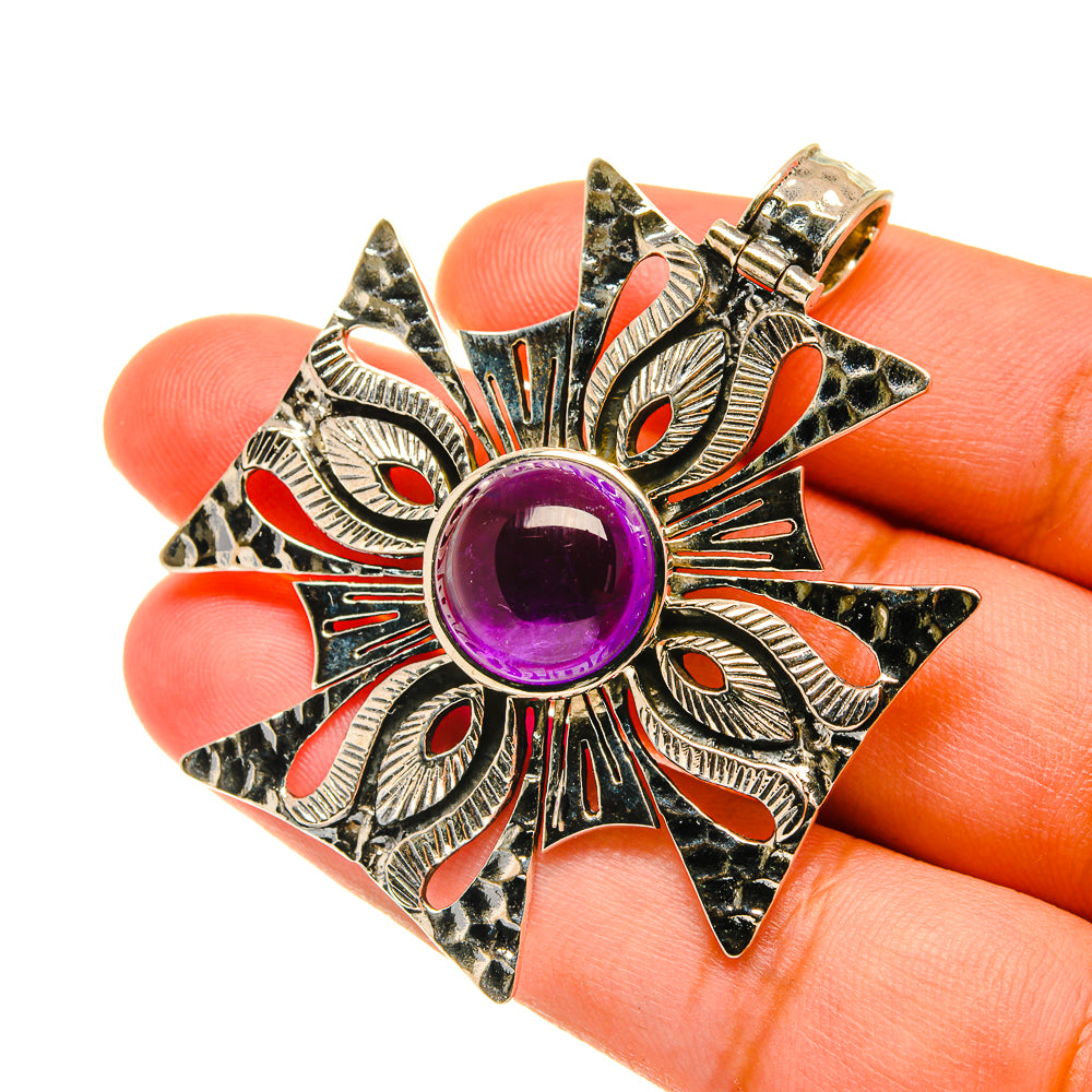 Amethyst Pendants handcrafted by Ana Silver Co - PD3596