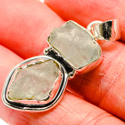 Aquamarine Pendants handcrafted by Ana Silver Co - PD35962